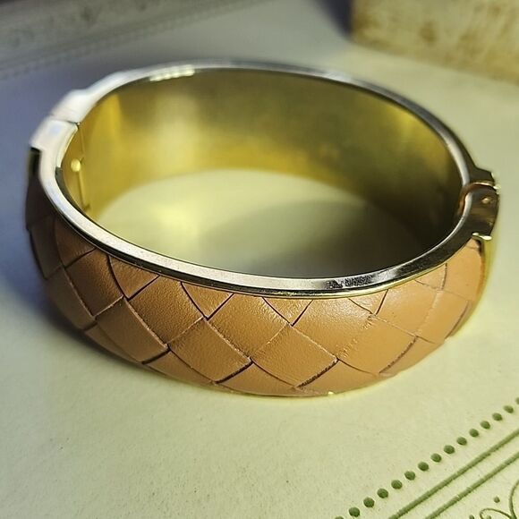 Woven Joan Rivers Bangle Hinged Bracelet - Picture 1 of 7